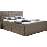 INOSIGN Boxspringbett "Lethbridge", inkl. Bettkasten und Topper, zwei Matratzenarten in H2