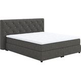 COTTA Boxspringbett "Castle", mit Strasssteinen im Kopfteil, inkl. Topper