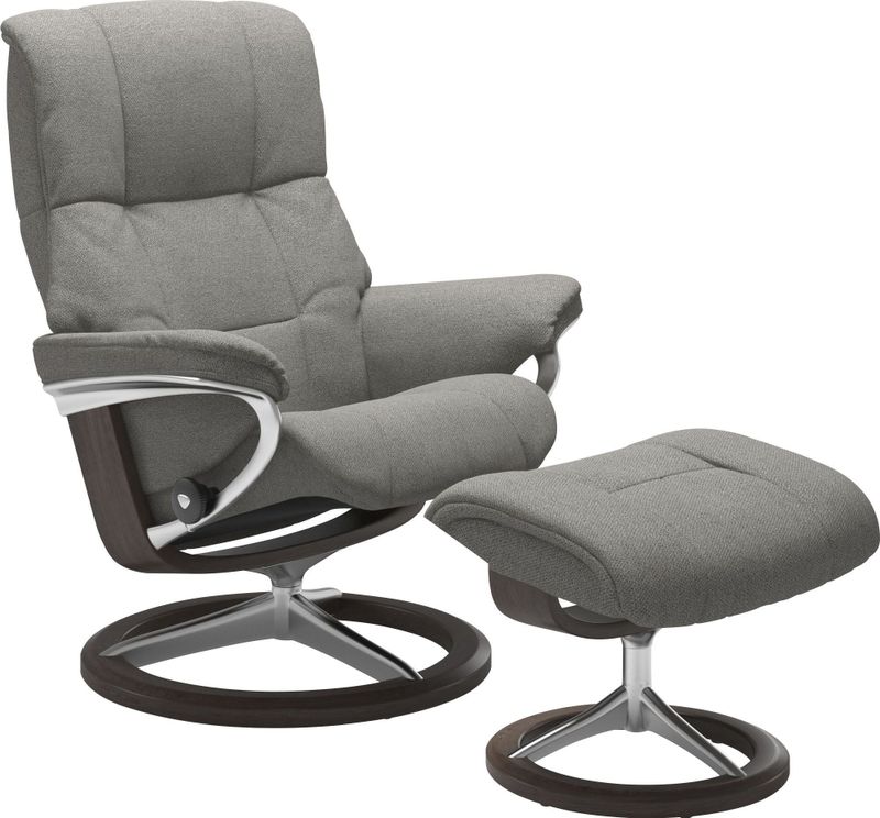 Stressless Relaxsessel "Mayfair", (Set, Relaxsessel mit Hocker), mit Hocker, mit Signature Base, Größe S, M & L, Gestell Wenge