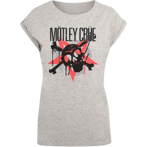Merchcode T-Shirt "Merchcode Damen Ladies Motley Crue - Montage Skull T-Shirt", (1 tlg.)