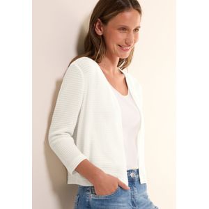 Cecil Strickjacke, offen, im Ajour-Strick-Look