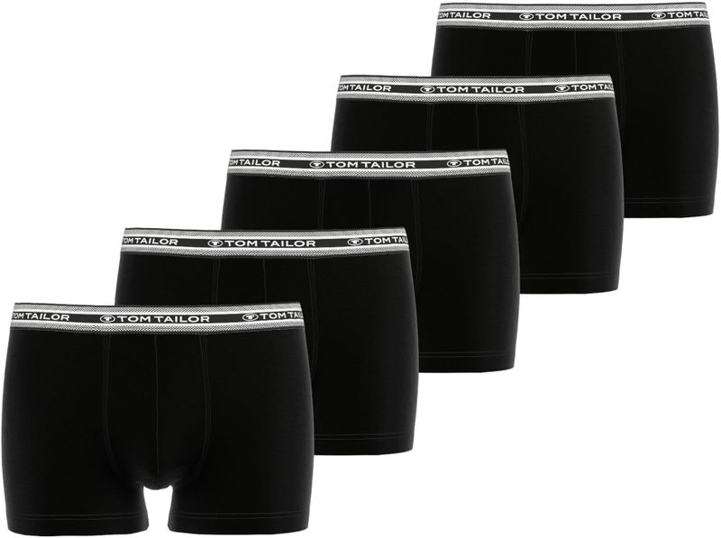 TOM TAILOR Boxershorts "Buffer", (5 St.), mit schönem Logobund