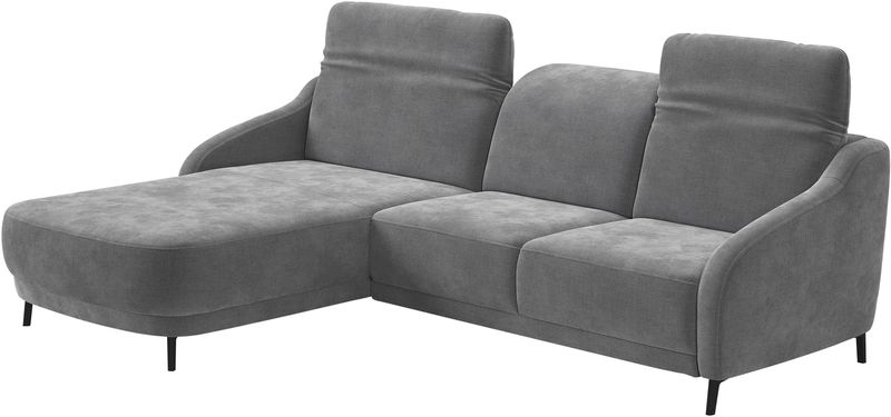 sit&more Ecksofa "Blues L-Form", wahlweise mit Klapptisch und USB