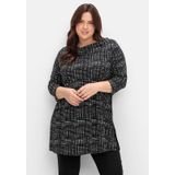 Sheego Longshirt "Große Größen", mit Print und Wasserfall-Ausschnitt