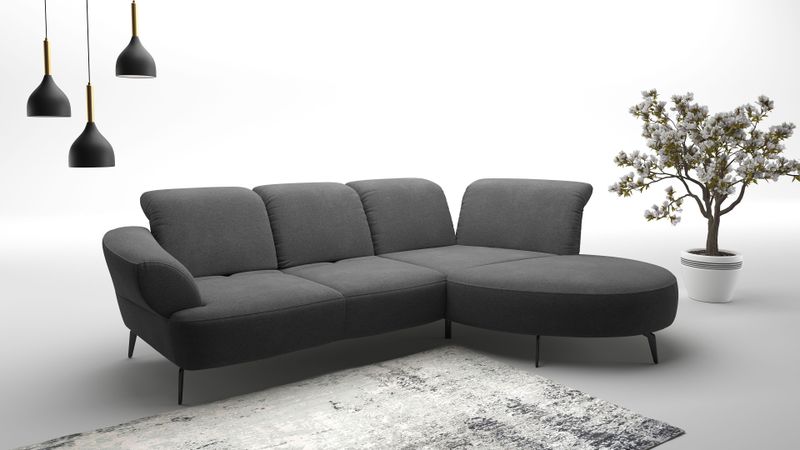 sit&more Ecksofa "Dance", inkl.System Click&Seat und Sitztiefenverstellung