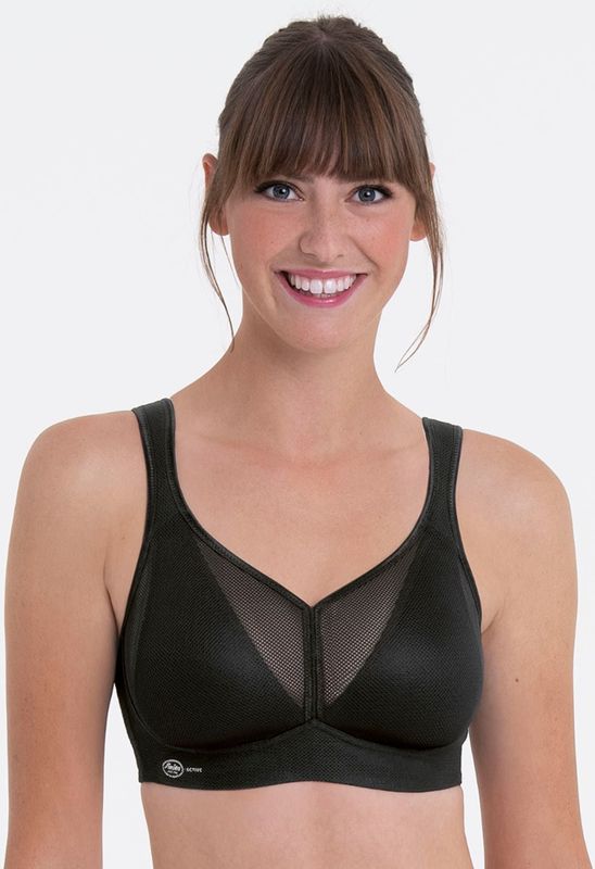 Anita Active Sport-BH "Air Control Delta Pad", doppellagige Cups, Powertüll im Rücken, Schale schmal geschnitten