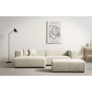 andas Polsterecke "BAKELS, Ecksofa-Set mit Hocker, L-Form mit Schlaffunktion", Ecksofa-Set (incl. Hocker) im trendigen Megacord