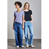 STREET ONE V-Shirt, im soften Baumwoll-Mix
