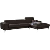 W.SCHILLIG Ecksofa "piedroo, Designsofa mit tollem Sitzkomfort, elegant und bequem, L-Form", Kopfteilverstellung, wahlweise mit Sitztiefenverstellung, Breite 343cm