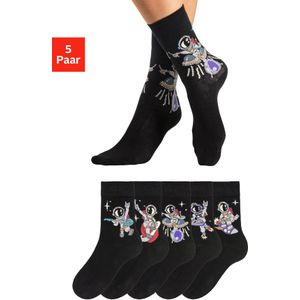 H.I.S Socken, (Packung, 5 Paar), mit Astronaut-Motiven