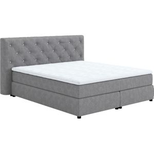 COTTA Boxspringbett "Castle", mit Strasssteinen im Kopfteil, inkl. Topper