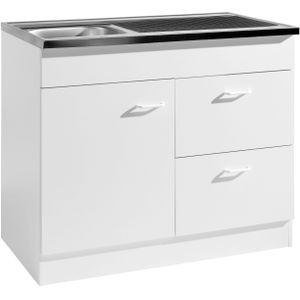 KOCHSTATION Spülenschrank "KS-Elster", Breite 100 cm