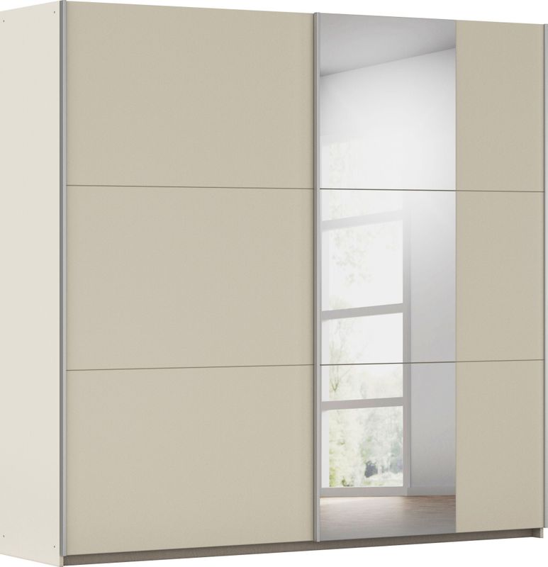 rauch Schwebetürenschrank "Kleiderschrank Garderobe TOPSELLER AURELIO mit 3 Ausstattungsvarianten", 3 verschiedene Ausstattungsvarianten Griffe aus Metall MADE IN GERMANY