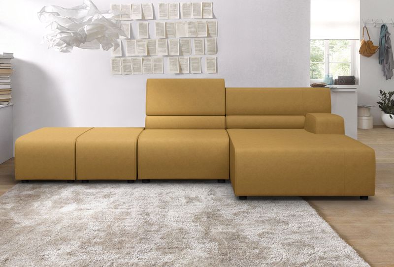 Egoitaliano Ecksofa "Babouche, Designsofa mit außergewöhnlichem Sitzkomfort zum Wohlfühlen"
