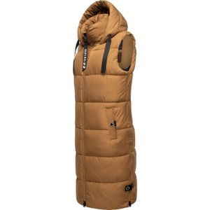 Navahoo Steppweste "Schnuffelchen", (1 tlg.), warme Damen Outdoor-Weste lang mit Kapuze