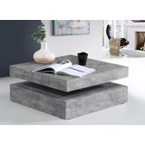 FORTE Couchtisch, mit Funktion, drehbare Tischplatte, Breite ca. 78x78 cm