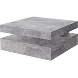 FORTE Couchtisch, mit Funktion, drehbare Tischplatte, Breite ca. 78x78 cm