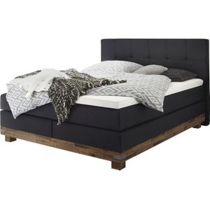HASENA Boxspringbett "Boston", inkl. Topper, Massivholzrahmen aus Akazie