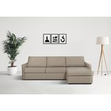Places of Style Schlafsofa "GOLDPOINT Ecksofa 264 cm, Liegefläche (140/200cm), L-Form,", Bettfunktion, Bonell-Federkernmatratze und Dauerschläfer-Funktion