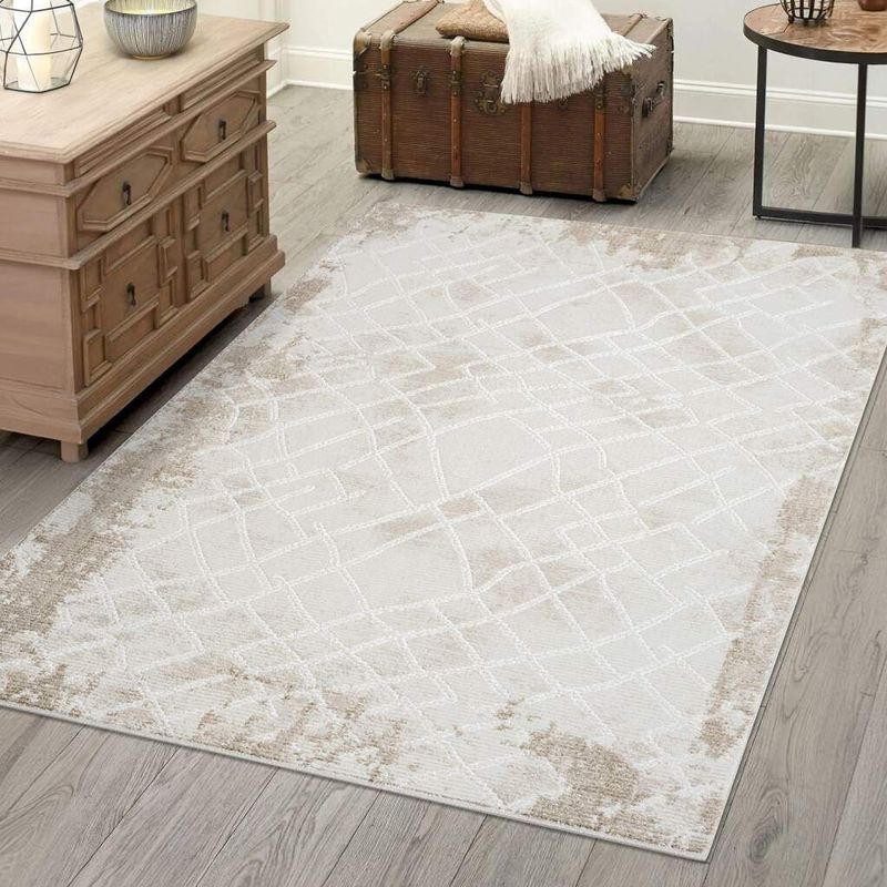 Carpet City Teppich "ANTIK215", rechteckig, 10 mm Höhe, Kurzflor, 3D-Optik, Klassisch-Modern für Wohnzimmer, Schlafzimmer