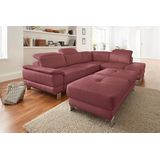 exxpo - sofa fashion Ecksofa "Mantua, L-Form", mit Kopf- bzw. Rückenverstellung, Bettfunktion u. Bettkasten
