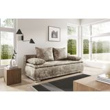 WERK2 Schlafsofa "Biggi, komfortabel und elegant, Breite 206cm,", 2-Sitzer Sofa & Schlafcouch mit Bettkasten