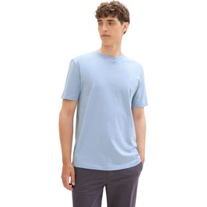TOM TAILOR Denim T-Shirt "Crewneck", mit kleinem Logo-Print