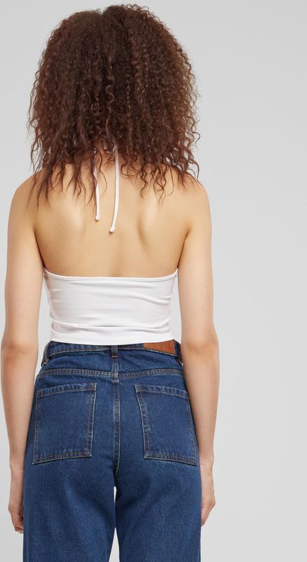 URBAN CLASSICS Muskelshirt "Urban Classics Damen Ladies Cropped Neckholder Top 2-Pack", (1 tlg.)