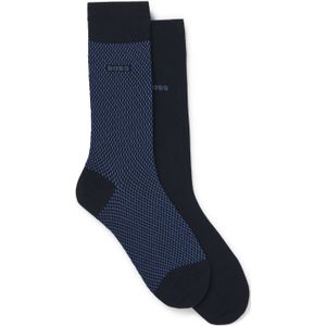 BOSS Socken "2P RS Minipattern CC", (Packung, 2er Pack), mit BOSS Schriftzug
