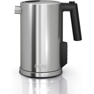 Graef Wasserkocher "WK 900", 1,2 l, 2015 W, mit Temperatureinstellung, Edelstahl mattiert