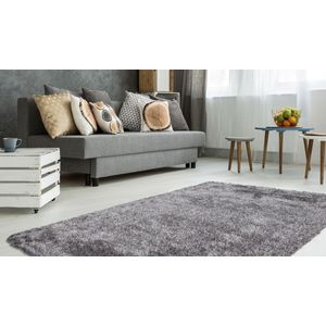 Bruno Banani Hochflor-Teppich "Alga", rechteckig, 40 mm Höhe, Uni, Shaggy, Langflor, besonders weich und kuschelig, Wohnzimmer