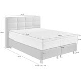 Westfalia Schlafkomfort Boxspringbett, mit Knöpfen in Kristalloptik, wahlweise mit Topper