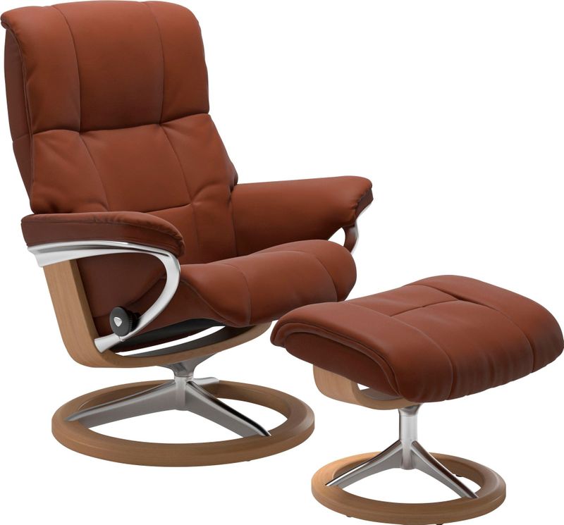 Stressless Relaxsessel "Mayfair", (Set, Relaxsessel mit Hocker), mit Hocker, mit Signature Base, Größe S, M & L, Gestell Eiche