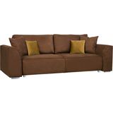 INOSIGN 3-Sitzer Beatrice Schlafsofa, wahlweise auch mit Bettfunktion und Bettkasten, incl. 2 Zierkissen
