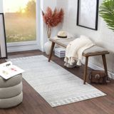 Livabliss Teppich "MYKONOS", rechteckig, 8 mm Höhe, Skandi Design, Modern Boho Kurzflor Wohnzimmerteppich, Schlafzimmer