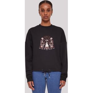 F4NT4STIC Sweatshirt "Skelette Lagerfeuer Marshmallow", Premium Qualität