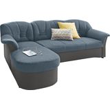 DOMO collection Ecksofa "Elva, zeitlose Formensprache, elegante Rückensteppung, L-Form", wahlweise mit Bettfunktion und Federkern