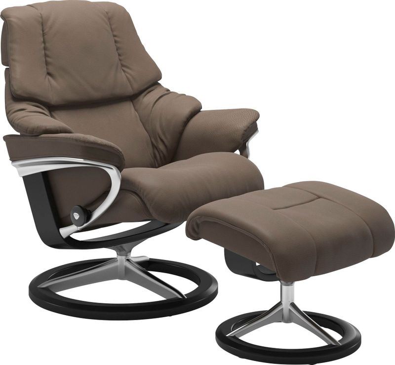 Stressless Relaxsessel "Reno", mit Signature Base, Größe S, M & L, Gestell Schwarz