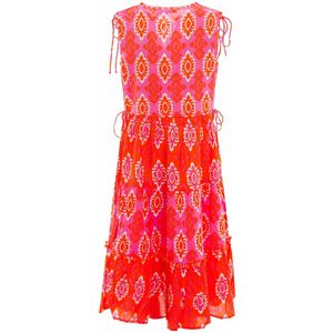 Zwillingsherz Druckkleid, mit Bindebändern