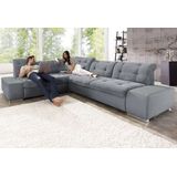 sit&more Ecksofa "Pale L-Form", inklusive Kopfteilverstellung, wahlweise mit Bettfunktion