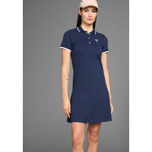 HECHTER PARIS Polokleid, mit Kontrastdetails und Logoprint