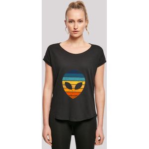F4NT4STIC T-Shirt "Alien Sonnenuntergang Retro", Premium Qualität