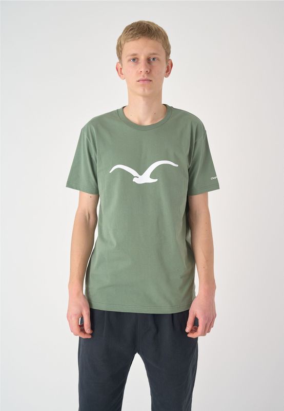 Cleptomanicx T-Shirt "Mowe", mit klassischem Print