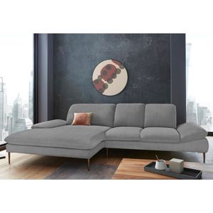 W.SCHILLIG Ecksofa "enjoy&MORE, Designsofa, bequem, zeitlos und elegant, L-Form", Sitztiefenverstellung, Füße bronze pulverbeschichtet, Breite 310 cm