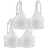 Naturana Bügelloser BH, Nahtlos vorgeformten Soft-Cups, Breite Träger