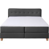 Home affaire Boxspringbett "Fargo", inkl. Topper, in 3 Matratzenarten, in Samt- oder Strukturstoff
