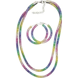 COLLEZIONE ALESSANDRO Schmuckset "Rainbow"