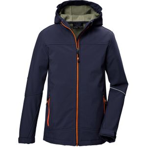 Killtec Softshelljacke "KOW 366 BYS SFTSHLL JCKT", Wasserabweisende Softshelljacke mit Fleece, Kapuze und Reflektoren