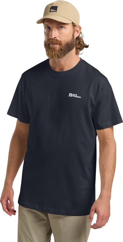 Jack Wolfskin T-Shirt "ESSENTIAL T M", weiches, klassisches T-Shirt aus atmungsaktiver Bio-Baumwolle
