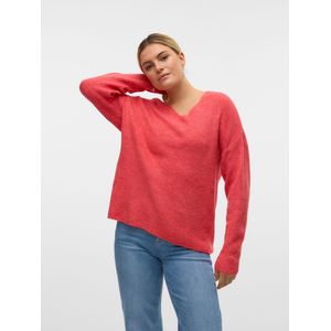 Vero Moda V-Ausschnitt-Pullover "VMCREWLEFILE LS V-NECK BLOUSE NOOS"